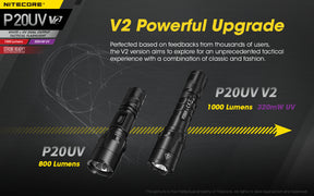 Nitecore P20UV V2 Flashlight (1000 Lumens)