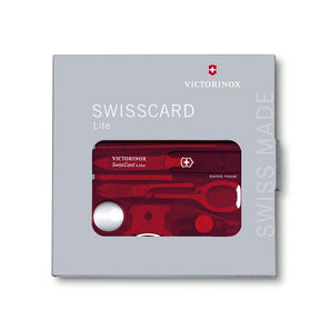 Victorinox Swiss Card Lite Multitool 0.7300.T (Red Transparent)