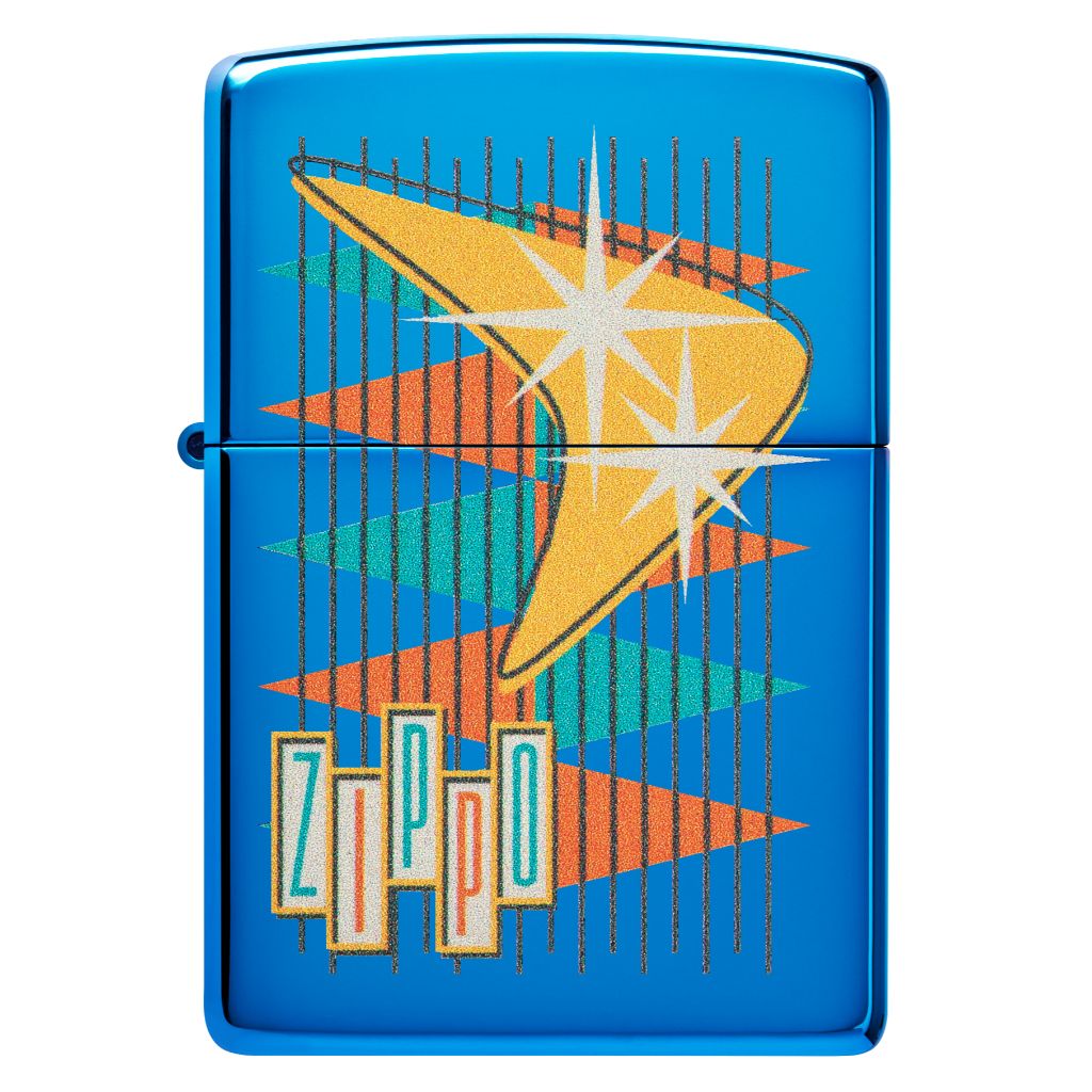 Zippo Logo 49768 Retro Zippo Design Lighter