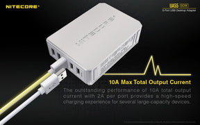 Nitecore UA55 5-Port USB Desktop Adapter