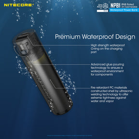 Nitecore NPB1 Waterproof 5000mAh Power Bank