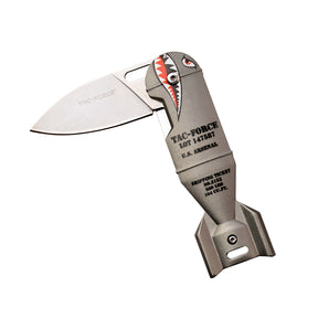 Tac Force 1039 WWII Shark Assisted EDC Folding Knife (Gray)