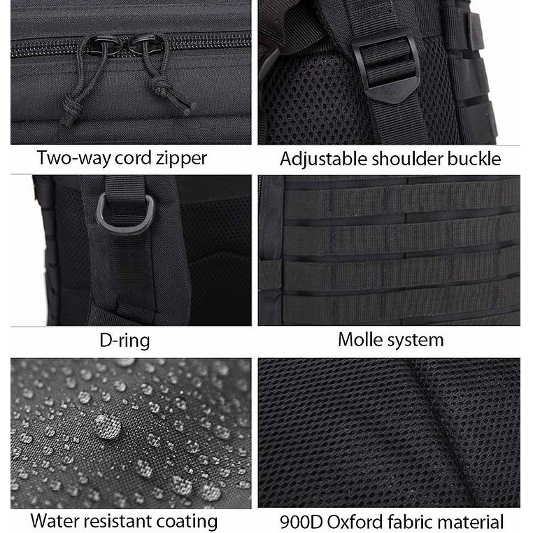 Roaring Fire Tactical Backpack 45L (Black)