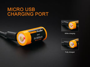Fenix Battery RCR123 ARB-L16-700UP USB Rechargeable - Thomas Tools