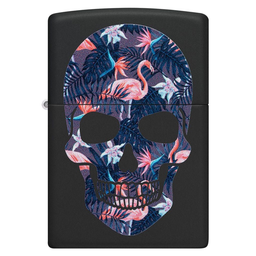 Zippo Skull 49771 Flamingo Skull Lighter