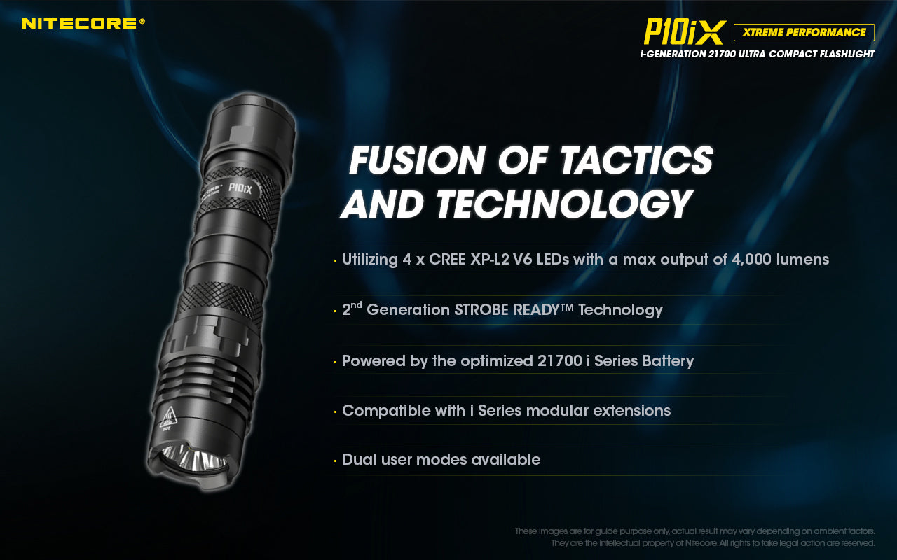 Nitecore P10iX USB Rechargeable Flashlight (4000 Lumens)