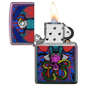 Zippo Skull 49600 Eagle, Snake, Skull Design Lighter