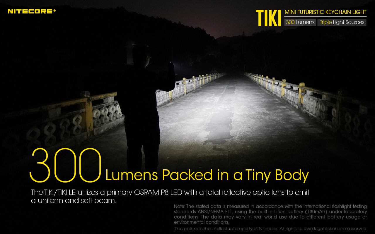 Nitecore TIKI Rechargeable Flashlight (300 Lumens) - Thomas Tools