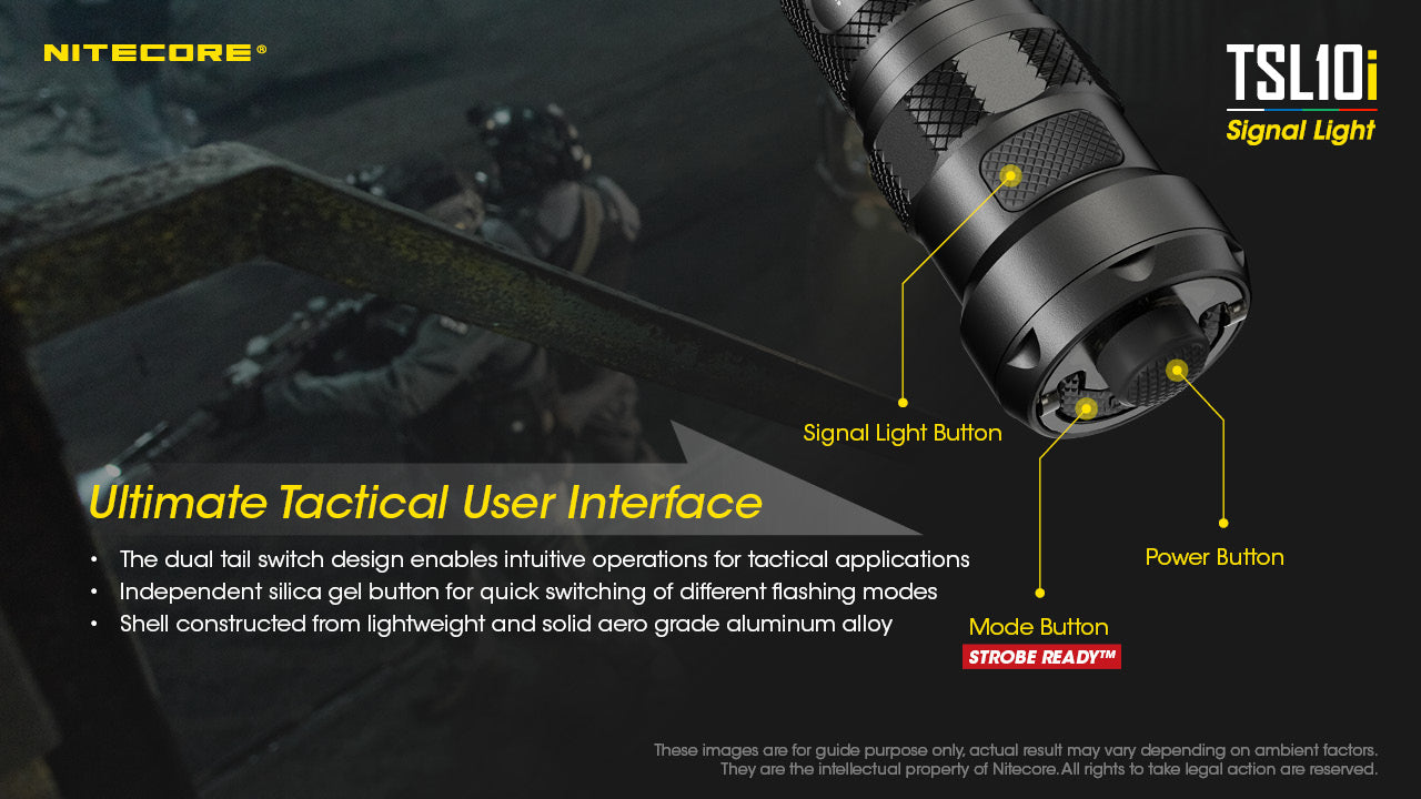 Nitecore Accessory TSL10i 4-Colour LED Signal Light Tactical Tail Switch Cap