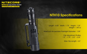 Nitecore Accessory NTH10 Adjustable Flashlight Holster