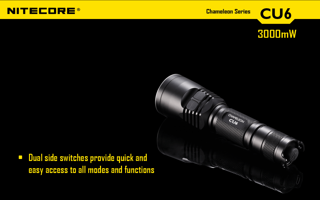 Nitecore Chameleon CU6 LED Flashlight (440 Lumens)