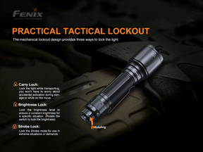 Fenix TK22 TAC Tactical Rechargeable Flashlight (2800 Lumens)