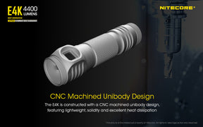 Nitecore E4K Rechargeable Flashlight (4400 Lumens)