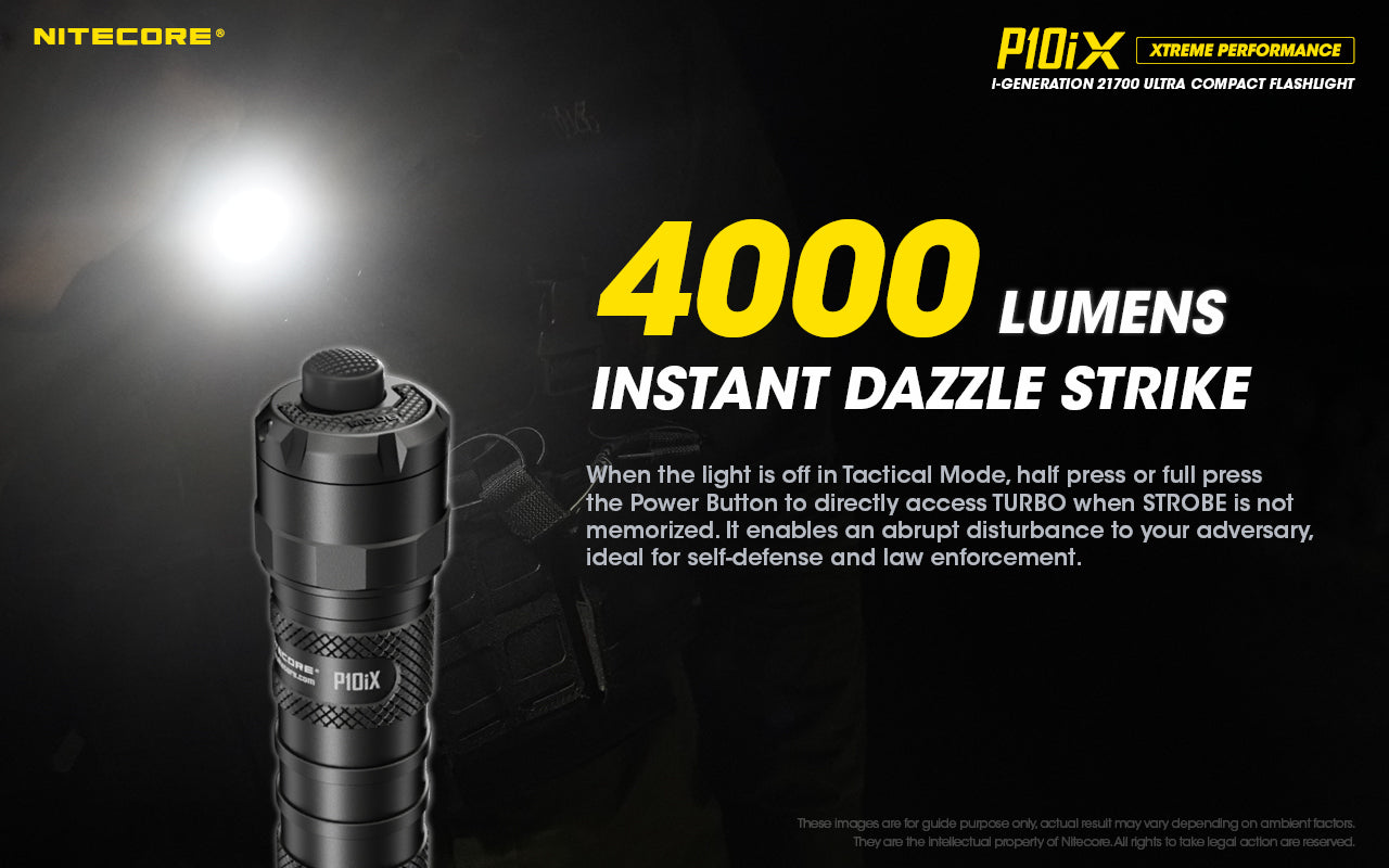 Nitecore P10iX USB Rechargeable Flashlight (4000 Lumens)