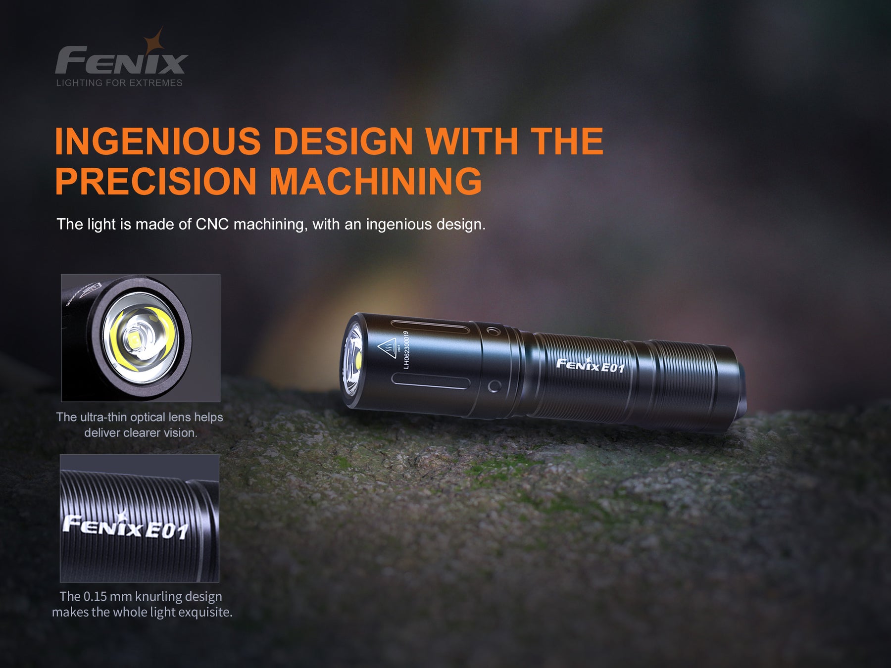 Fenix E01 V2.0 Keychain Flashlight (100 Lumens) (2 Versions)