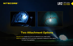 Nitecore LR12 2in1 Lantern Flashlight (1000 Lumens) - Thomas Tools
