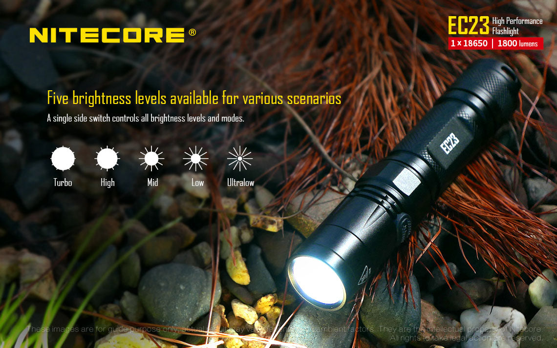 Nitecore EC23 LED Flashlight (1800 Lumens) - Thomas Tools