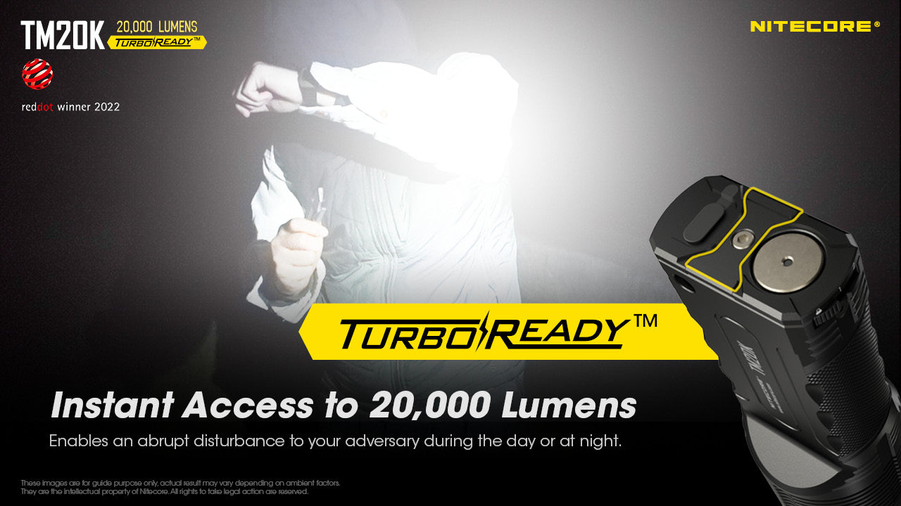 Nitecore TM20K LED Rechargeable Flashlight (20000 Lumens)