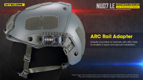 Nitecore NU07LE Mini Helmet Signal Safety Light (15 Lumens)
