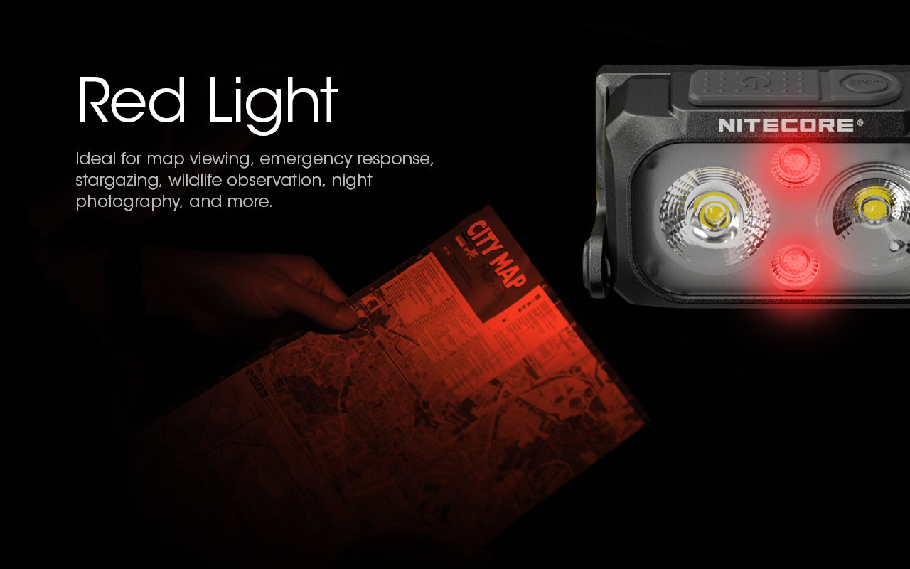Nitecore NU25 Spotlight + Floodlight Rechargeable Headlamp Black (400 Lumens)