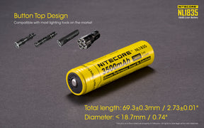 Nitecore Battery 18650 NL1835
