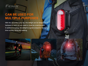 Fenix BC05R V2.0 Rechargeable Bicycle Tail Light (15 Lumens)