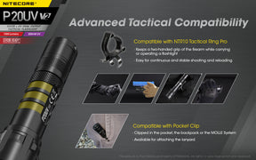 Nitecore P20UV V2 Flashlight (1000 Lumens)