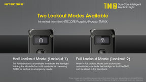 Nitecore TINI 2 Keychain Rechargeable Flashlight (500 Lumens) (2 Versions)