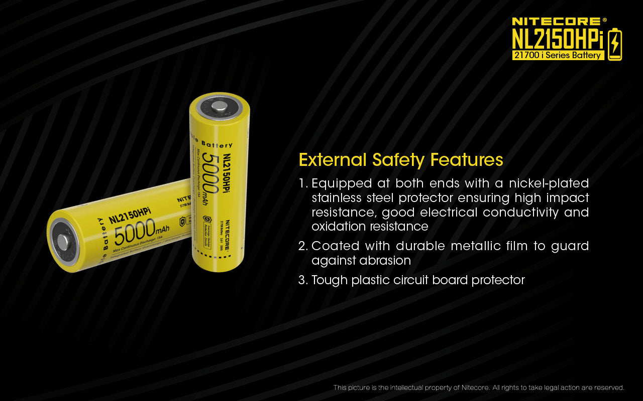 Nitecore Battery 21700 NL2150HPi