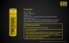Nitecore Battery 18650 NL1835