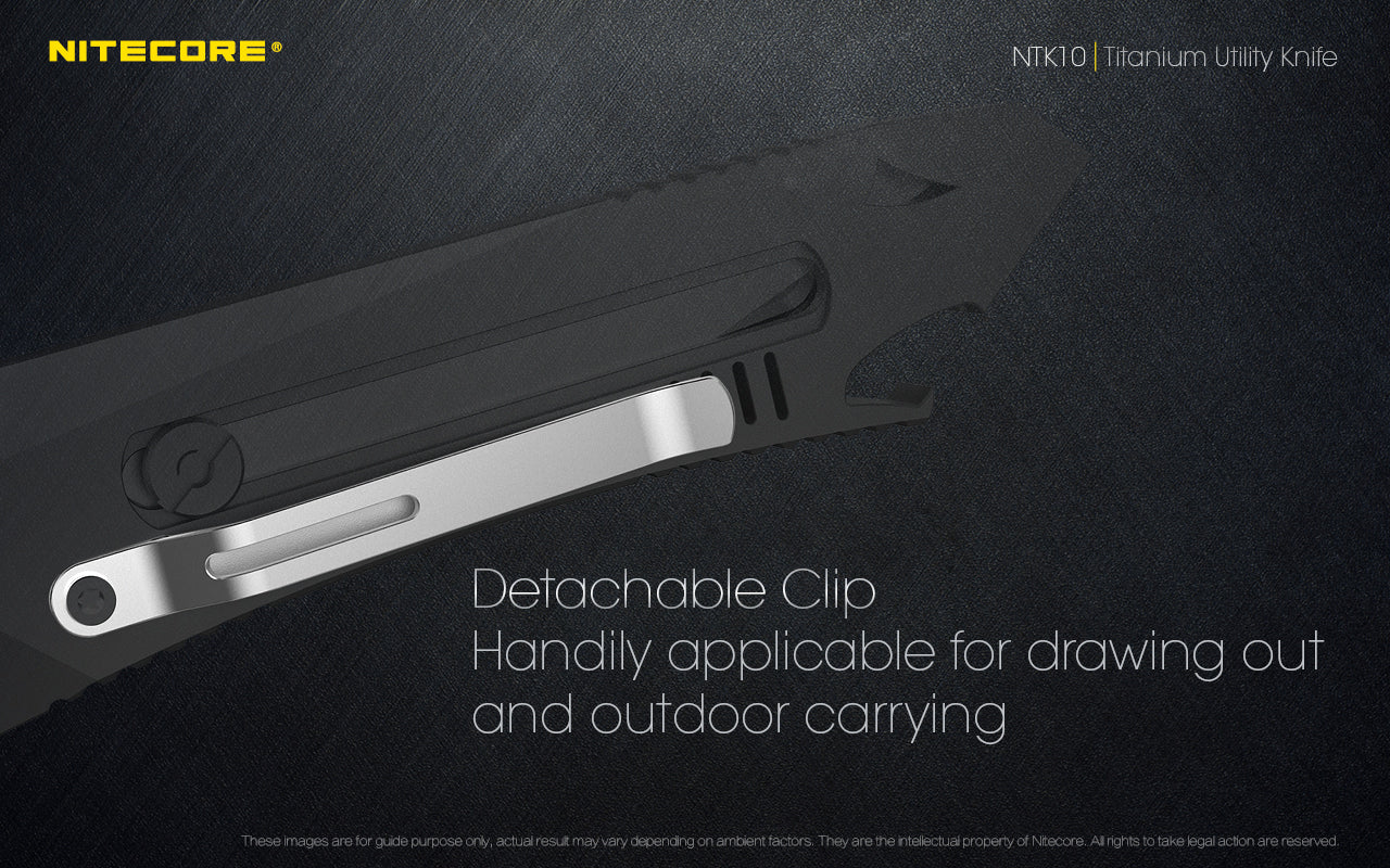 Nitecore NTK10 Titanium Utility Knife