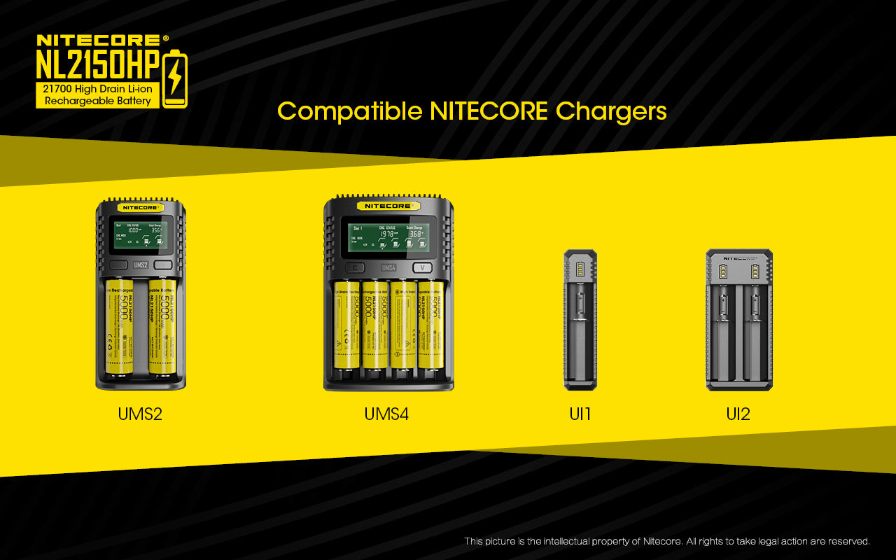 Nitecore Battery 21700 NL2150HP