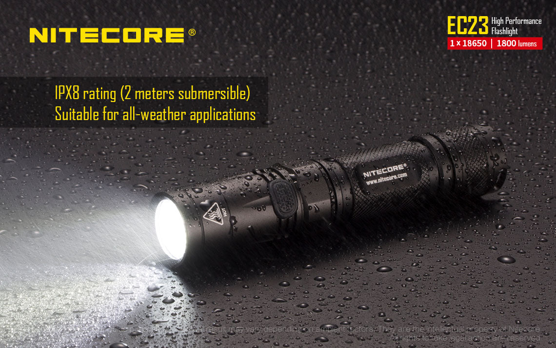 Nitecore EC23 LED Flashlight (1800 Lumens) - Thomas Tools
