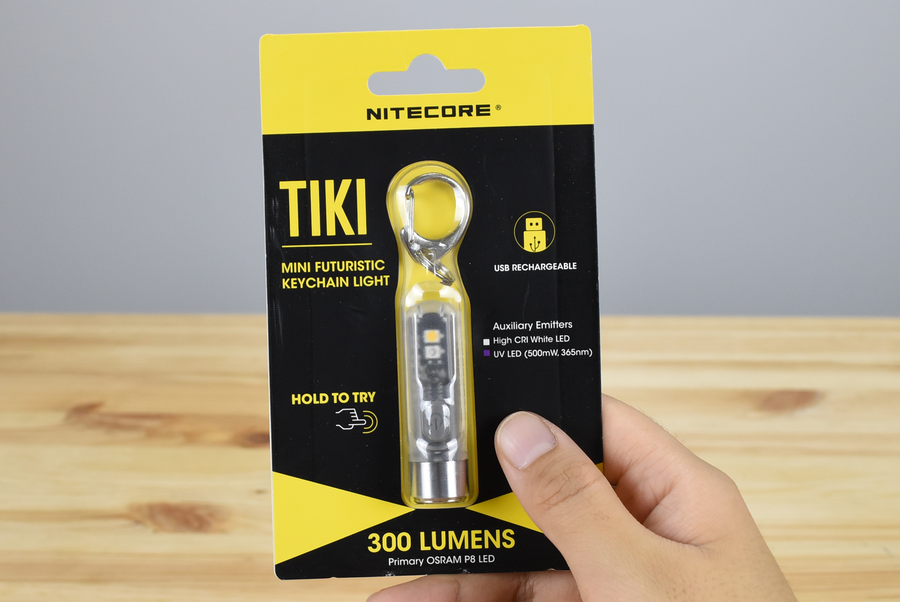 Lampe Porte-clés Nitecore TIKI GITD 300 Lumens - LED UV Et CRI