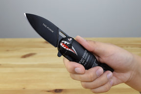 Tac Force 1039 WWII Shark Assisted EDC Folding Knife (Black)