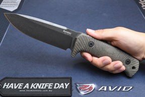 LionSteel T5 Black (Green Canvas Handle)