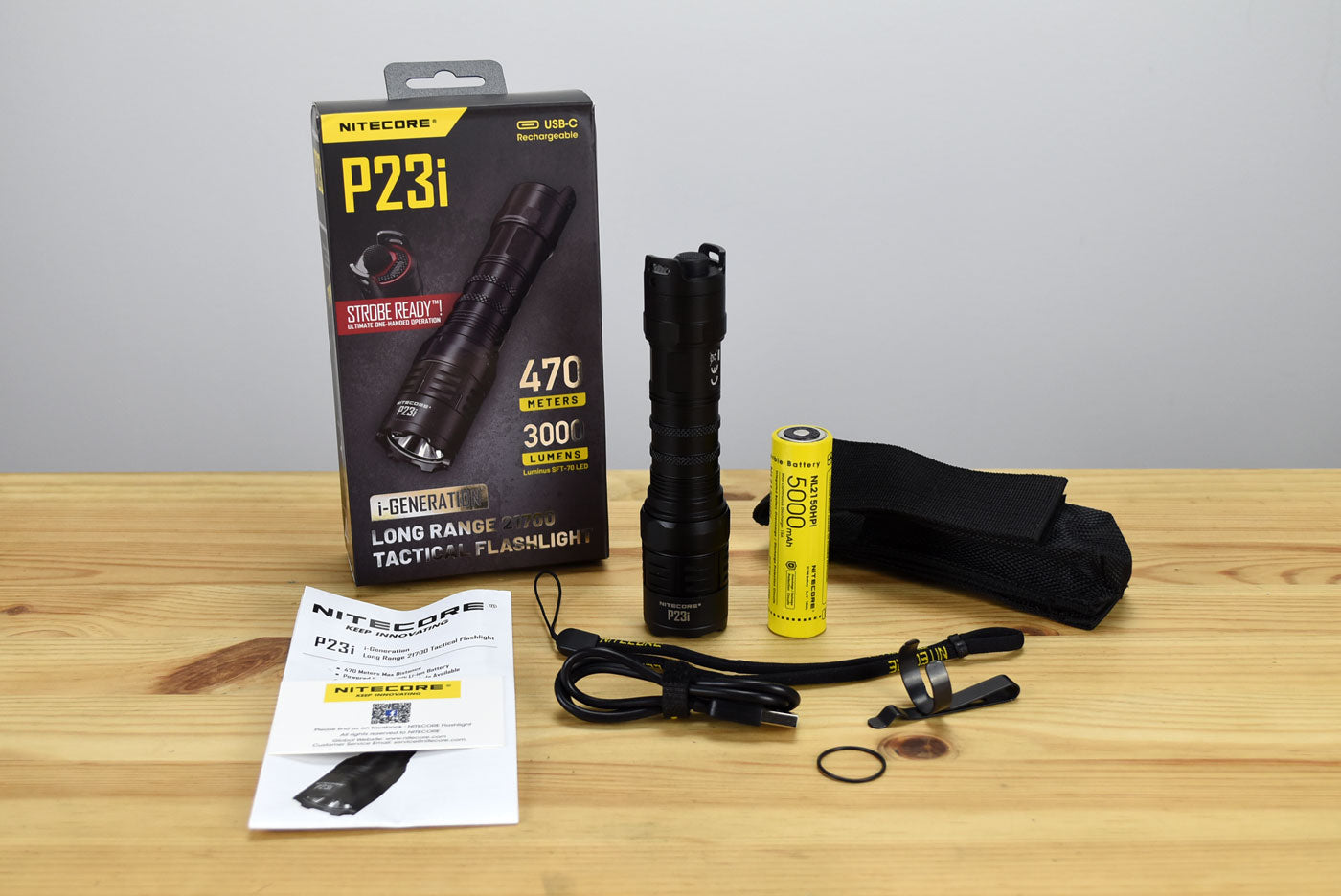 Nitecore P23i USB Rechargeable LED Flashlight (3000 Lumens)