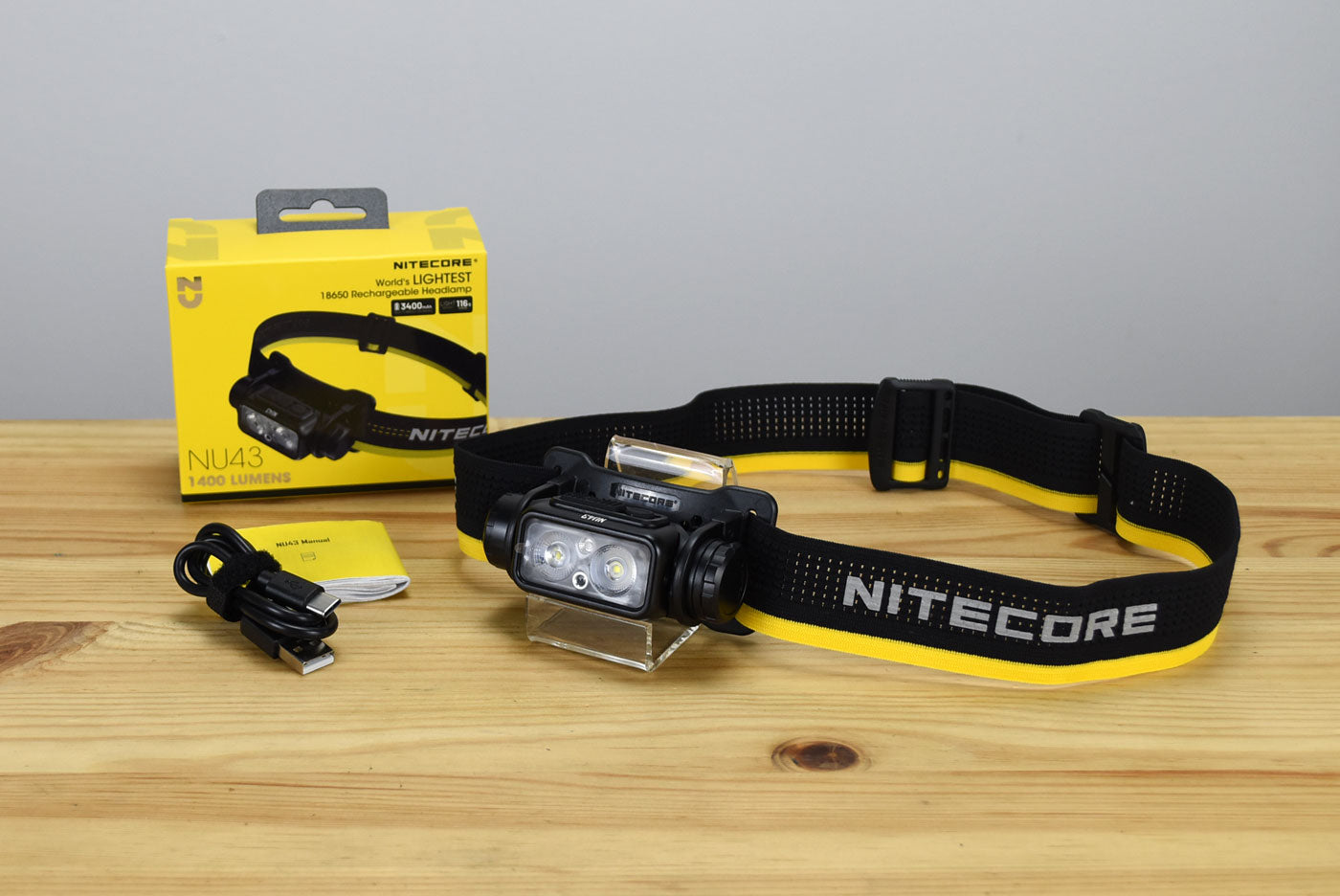 Nitecore NU43 Spotlight + Floodlight Rechargeable Headlamp (1400 Lumens)