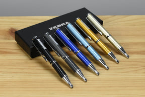 Zebra Expandable Stainless Personalized EDC Pen (6 Versions)