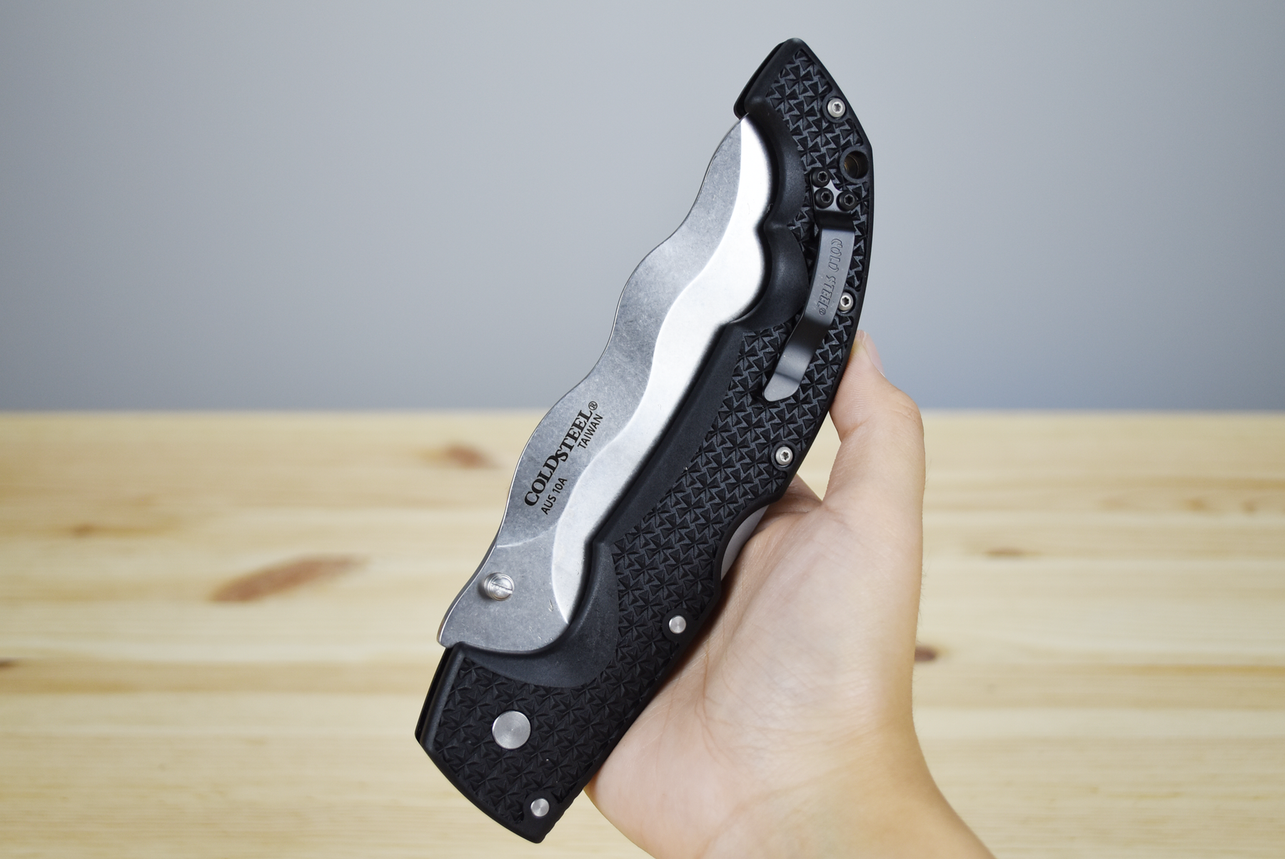 Cold Steel Voyager XL Kris Folding Blade (AUS10A)