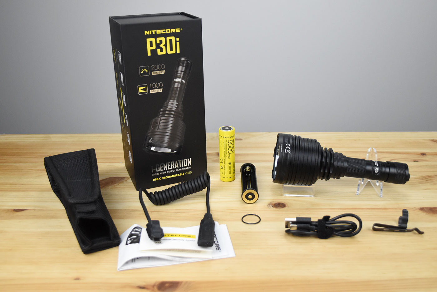 Nitecore P30i Rechargeable LED Flashlight (2000 Lumens)