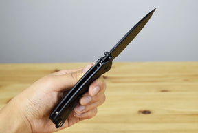 CJRB Pyrite (Black PVD Steel) Folding Knife