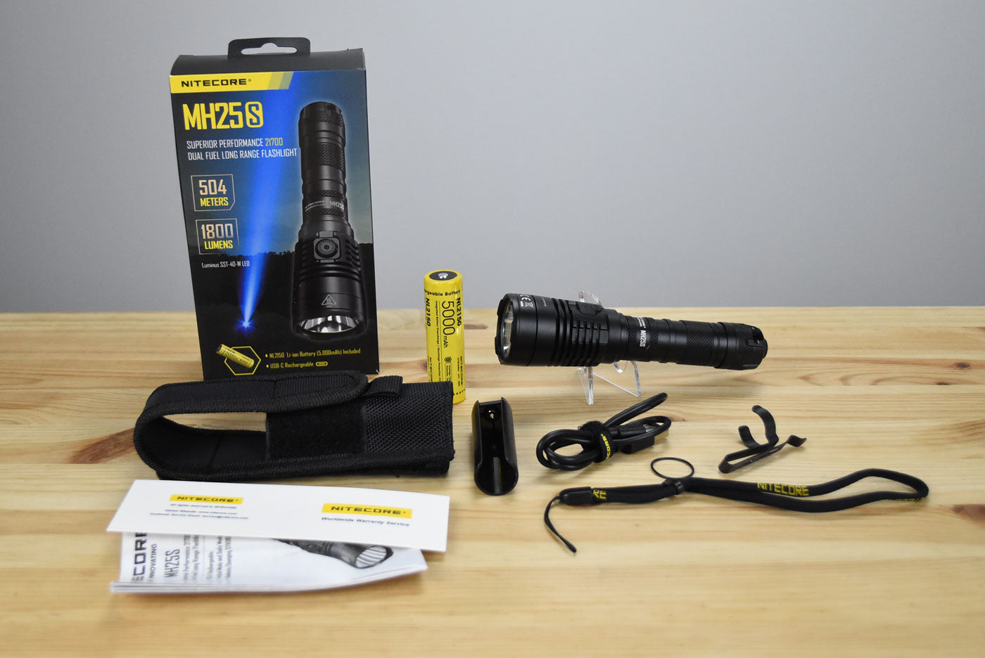 Nitecore MH25S Rechargeable Flashlight (1800 Lumens)