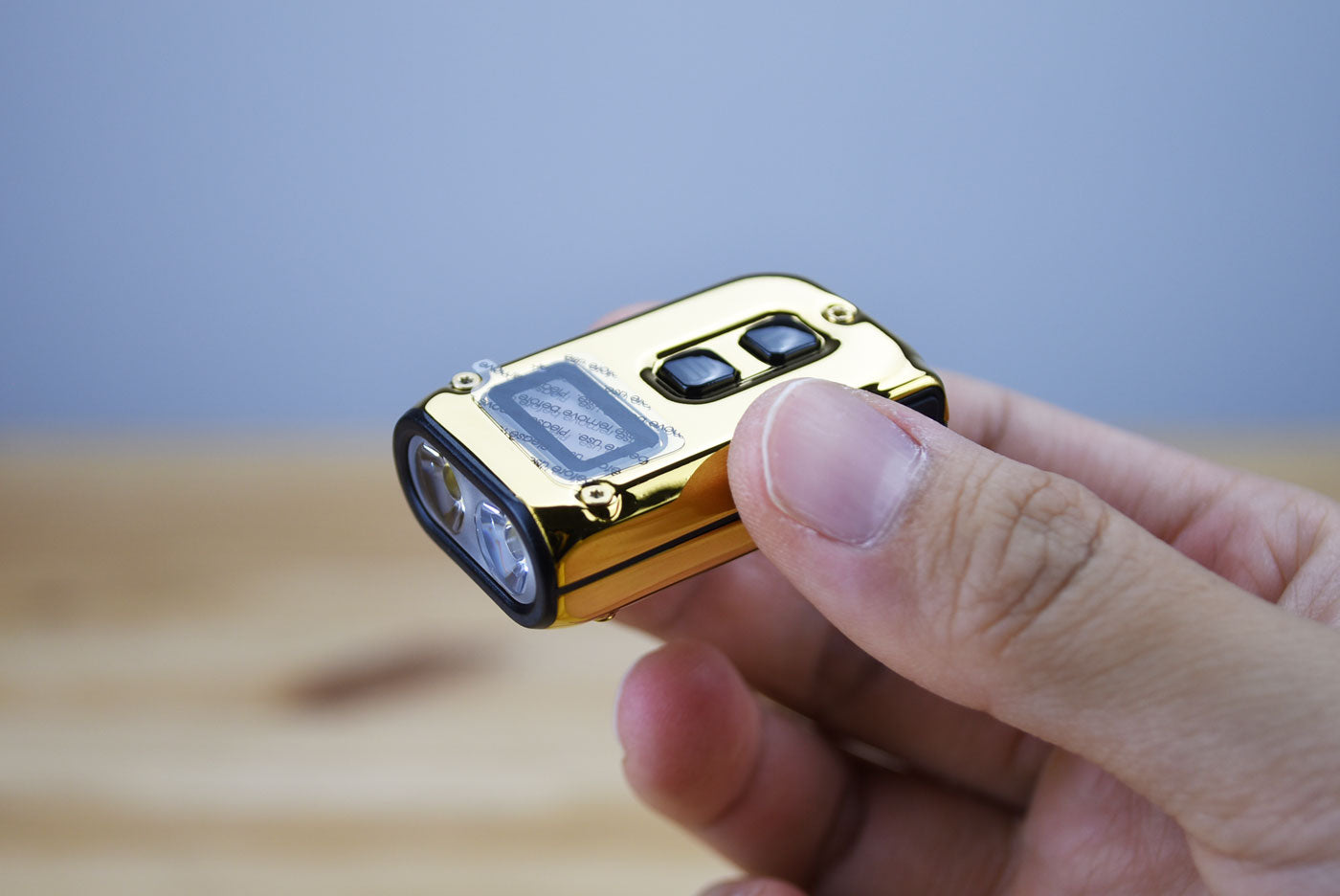 Nitecore TINI 2 SS Limited Edition Gold Keychain Rechargeable Flashlight (500 Lumens)