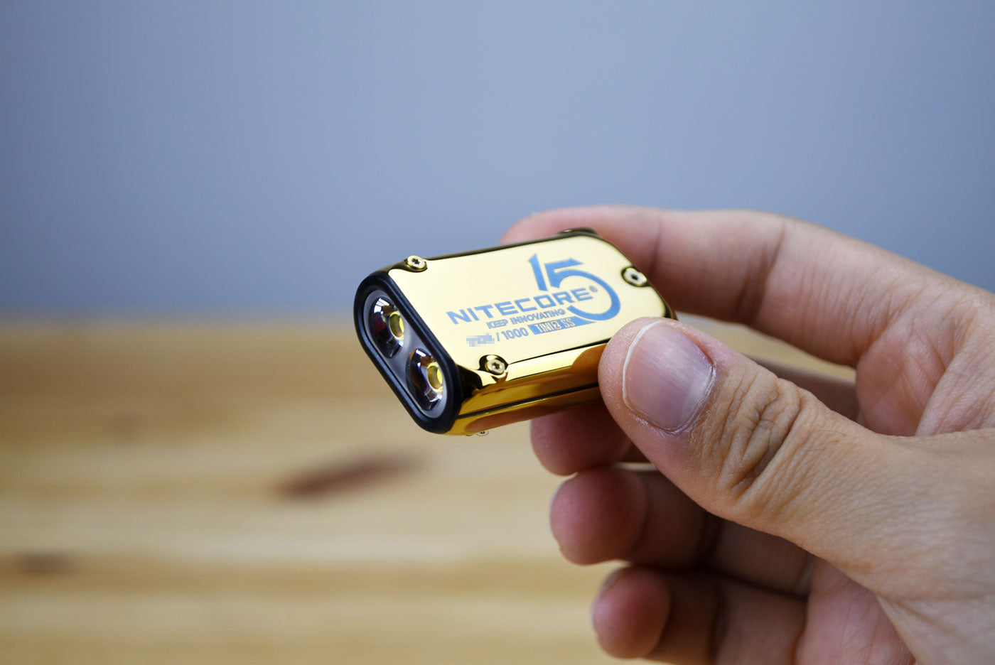 Nitecore TINI 2 SS Limited Edition Gold Keychain Rechargeable Flashlight (500 Lumens)