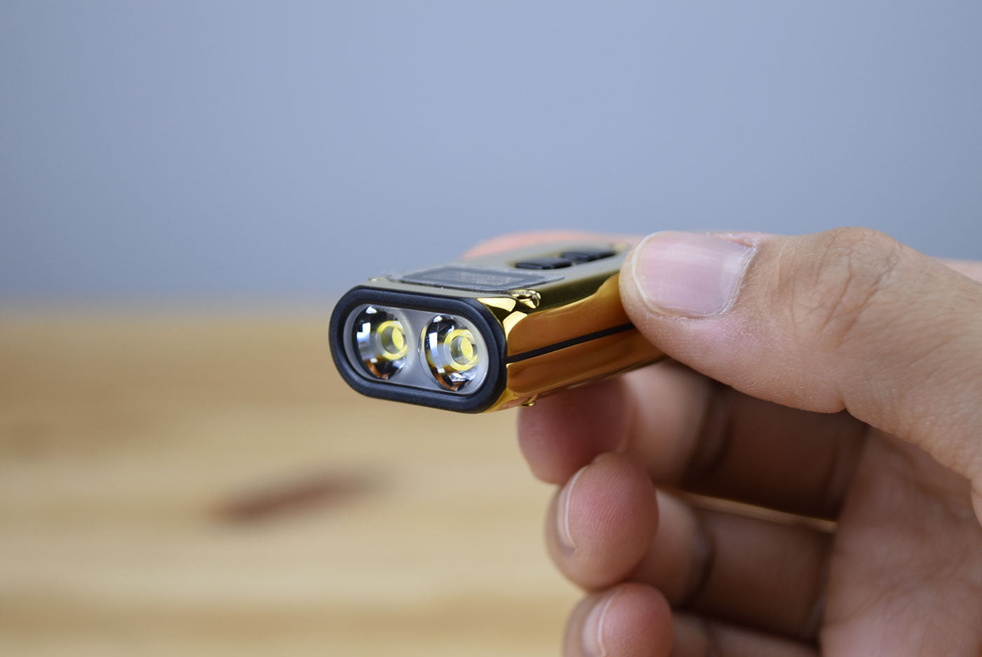 Nitecore TINI 2 SS Limited Edition Gold Keychain Rechargeable Flashlight (500 Lumens)