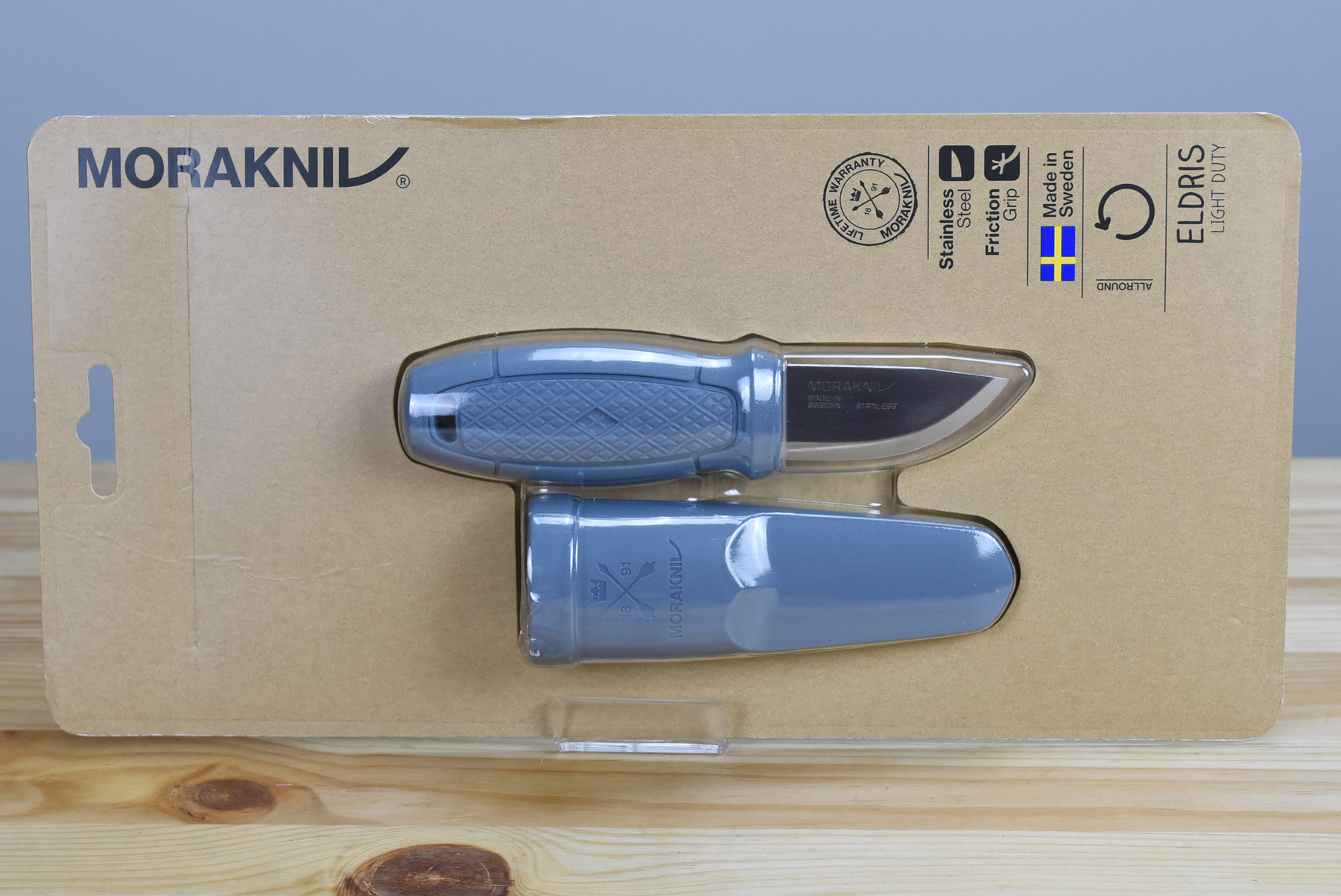 Morakniv Eldris LightDuty Dusty Blue Stainless Steel Pocket Fixed Blade  Knife For Sale