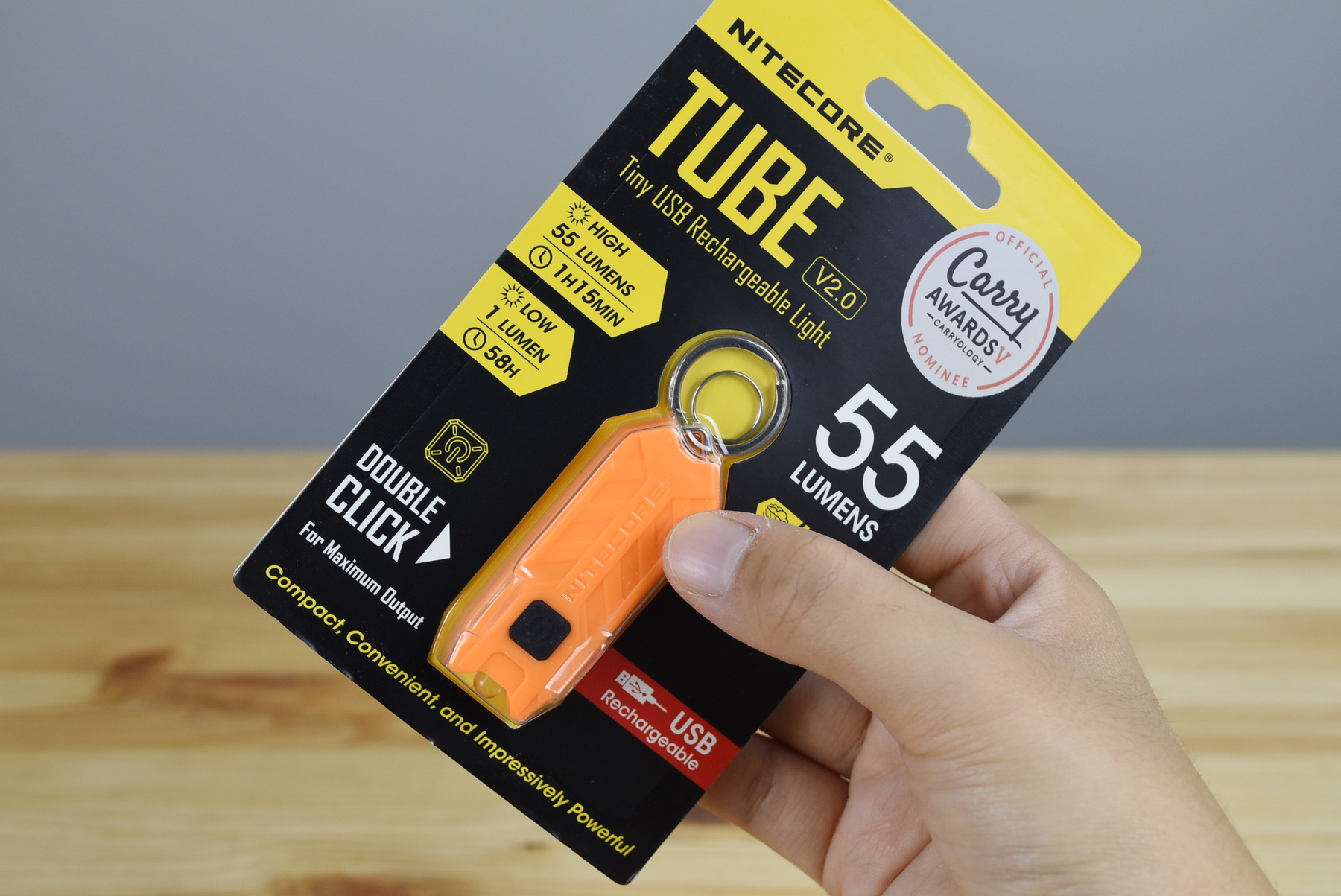 Nitecore Tube V2.0 Rechargeable Flashlight (55 Lumens) (9 Versions)