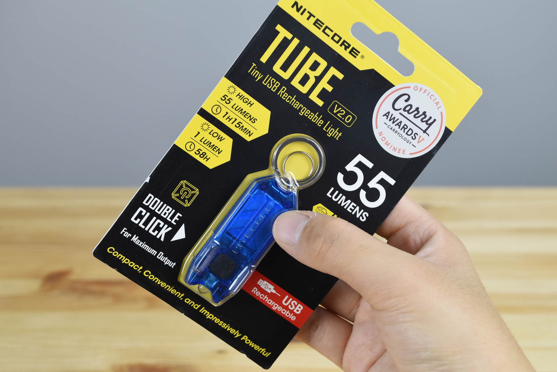 Nitecore Tube V2.0 Rechargeable Flashlight (55 Lumens) (9 Versions)