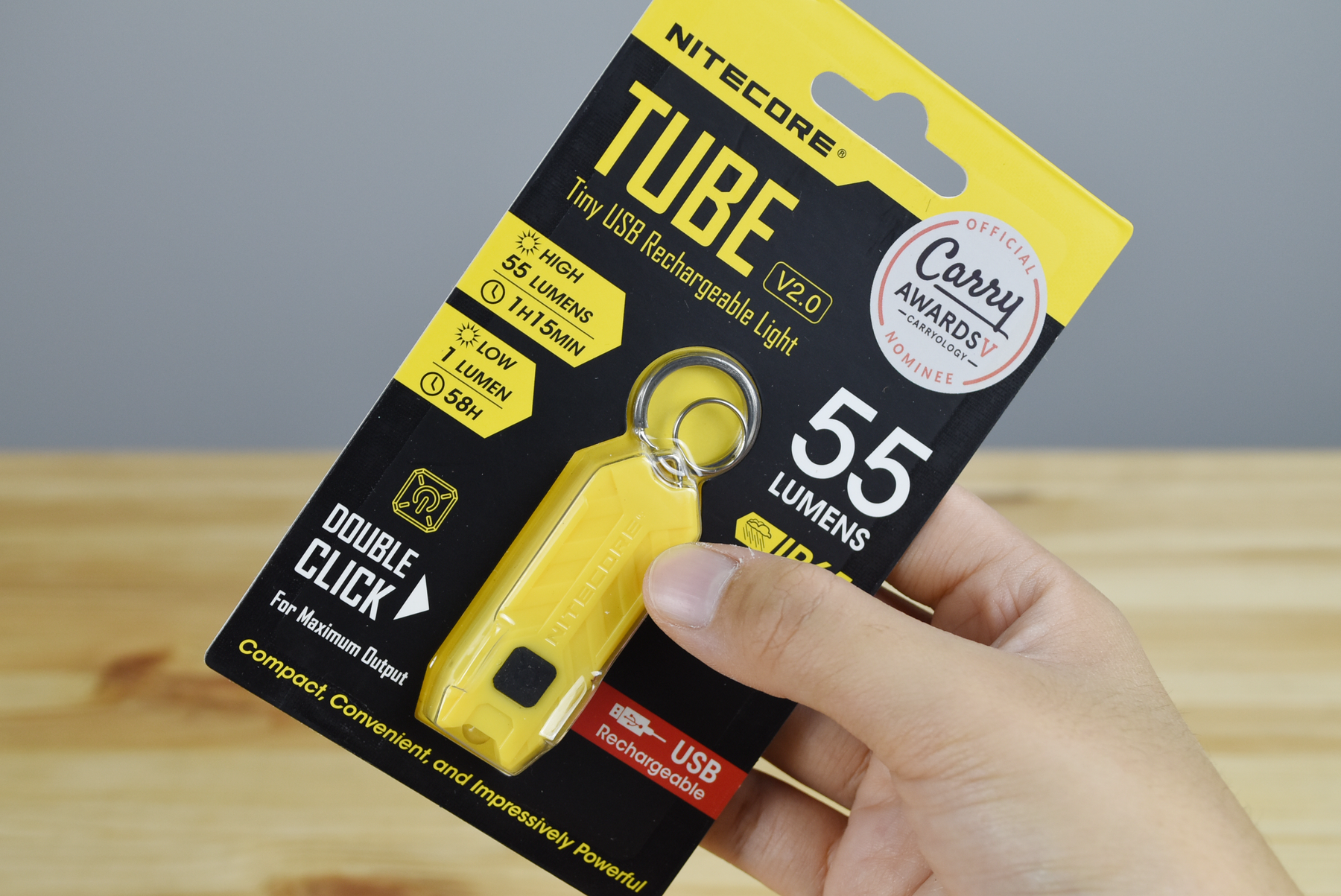 Nitecore Tube V2.0 Rechargeable Flashlight (55 Lumens) (9 Versions)